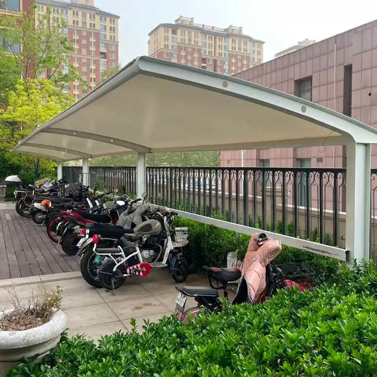 蛟河市膜结构电动车棚